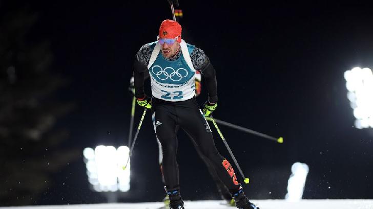 Arnd Peiffer Olympic Champion 2018 Biathlon-10 km Sprint-men