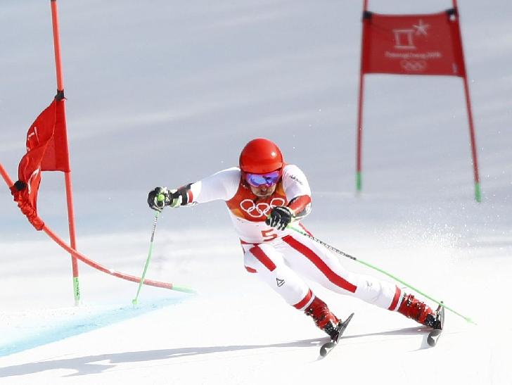 Marcel Hirscher Olympic Champion 2018 Alpine Skiing-Giant Slalom-men