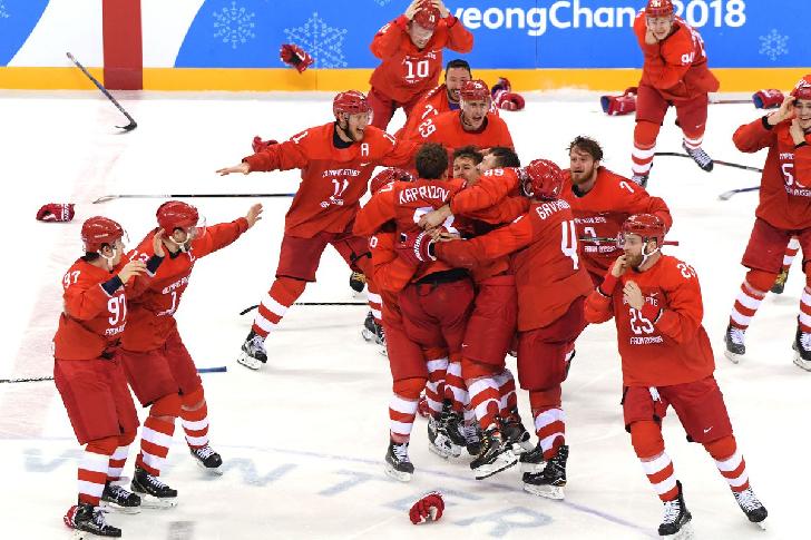 Rusland Olympic Champion 2018 Ice Hockey-men