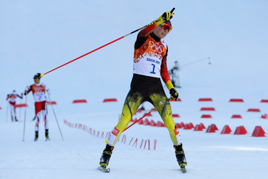 Eric Frenzel Olympisch Kampioen Sotsji 2014 Noordse combinatie Individueel Hoge Schans - 10 km Langlaufen Mannen