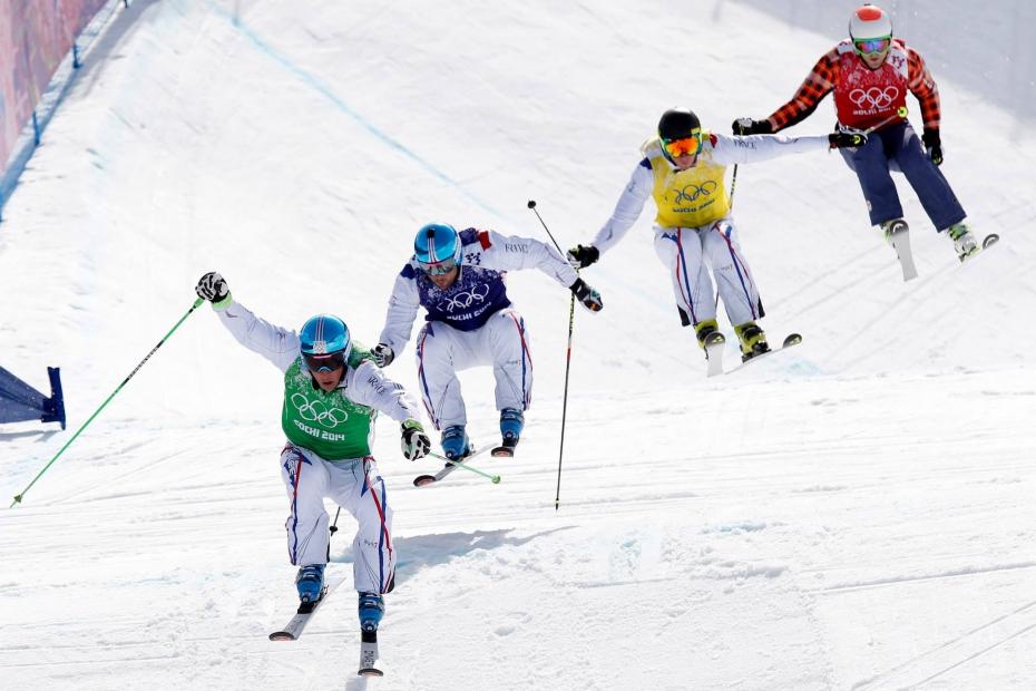 Jean Frederic Chapuis Olympisch Kampioen Sotsji 2014 Freestyleskiën Ski Cross Mannen