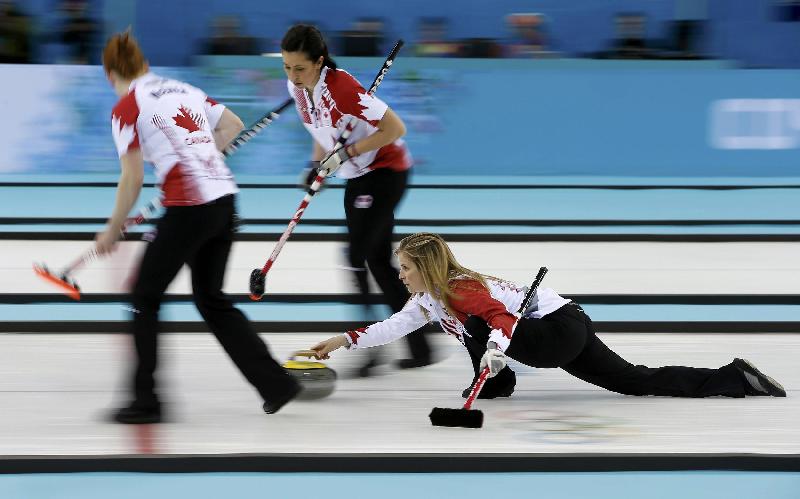Jennifer Jones Kaitlyn Lawes Jill Officer Dawn Mcewen Olympisch Kampioen Sotsji 2014 Curling Curling Vrouwen