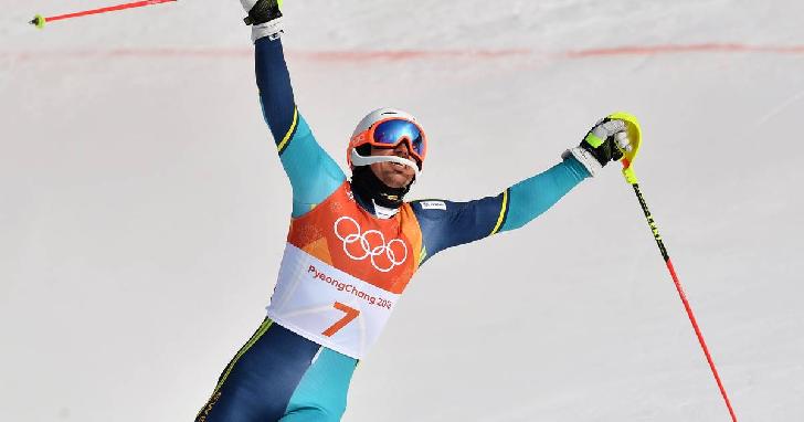 Andre Myhrer Olympic Champion 2018 Alpine Skiing-Slalom-men