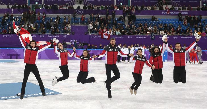 Canada Olympic Champion 2018 Figure Skating-Mixed Team-