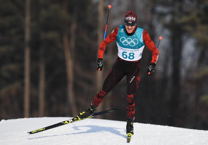 Dario Cologna Olympic Champion 2018 Cross Country Skiing-15 km Free Style-men