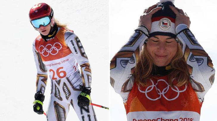 Ester Ledecka Olympic Champion 2018 Alpine Skiing-Super-G-women
