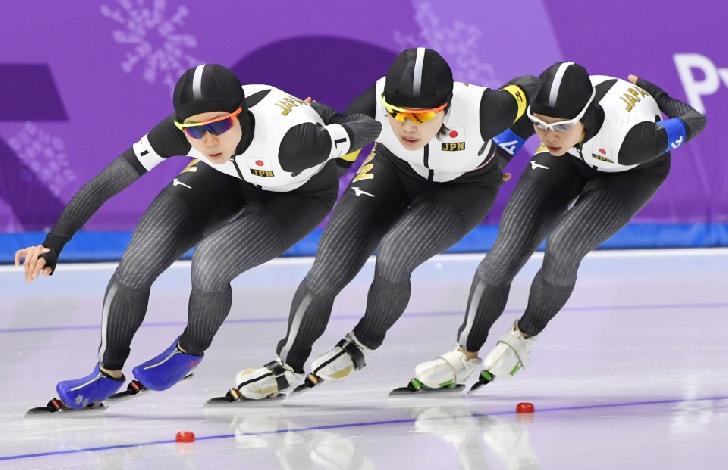 Japan Olympic Champion 2018 Speed Skating-Team Pursuit-women