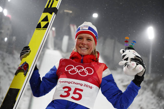 Maren Lundby Olympic Champion 2018 Ski Jumping-Individual Normal Hill-women