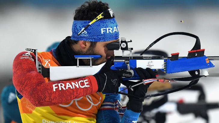 Martin Fourcade Olympic Champion 2018 Biathlon-12.5 km Pursuit-men