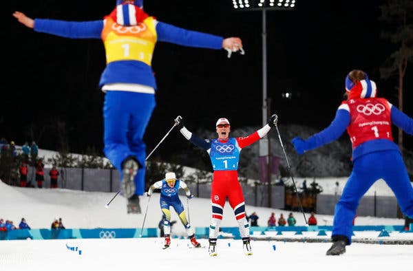 Noorwegen Olympic Champion 2018 Cross Country Skiing-4x5 km Relay Classical Free Style-women