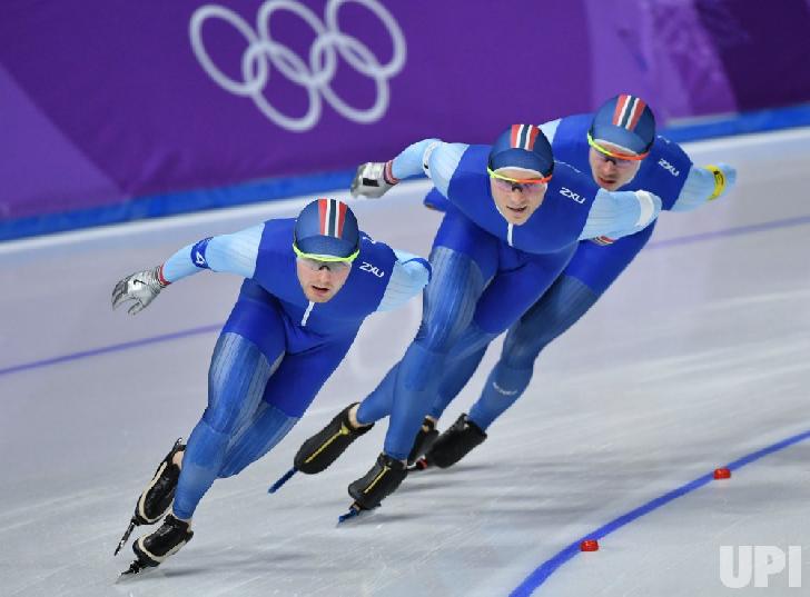 Noorwegen Olympic Champion 2018 Speed Skating-Team Pursuit-men