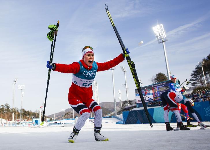 Ragnhild Haga Olympic Champion 2018 Cross Country Skiing-10 km Free Style-women