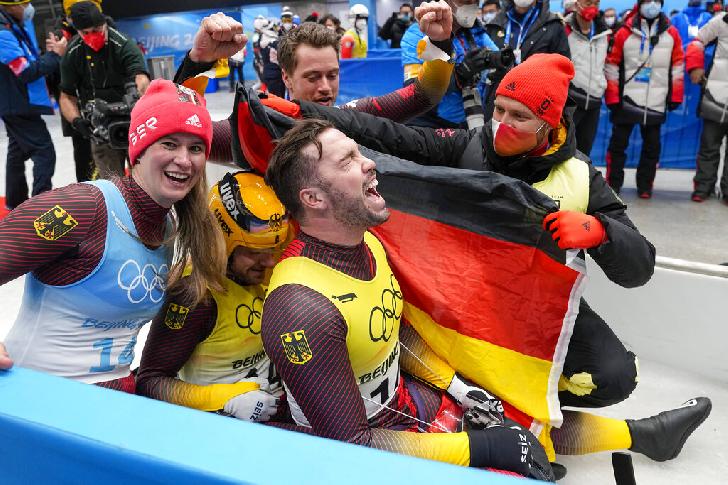 Germany Olympic Champion 2022 Luge-Team Relay-
