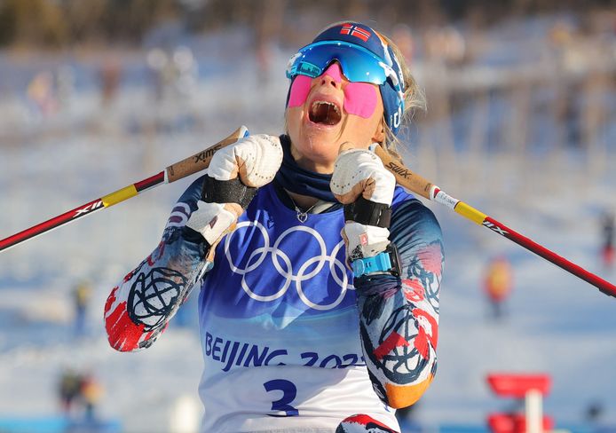 JOHAUG Therese Olympic Champion 2022 Cross Country Skiing-15 km Skiathlon 7.5 Classical+7.5 Free Style-women